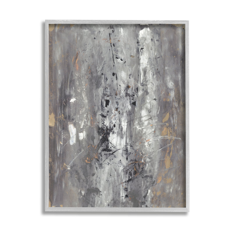 Conception abstraction inspirée de l'ancienne marque gris-brun, H 14 po x l 11 po, Estampe numérique Farmhouse