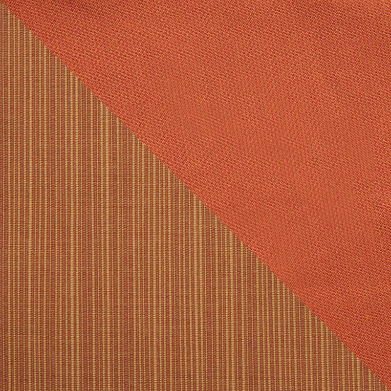 Chaise de patio en osier Kechia, Tissage uni Sunbrella® palette Cayenne