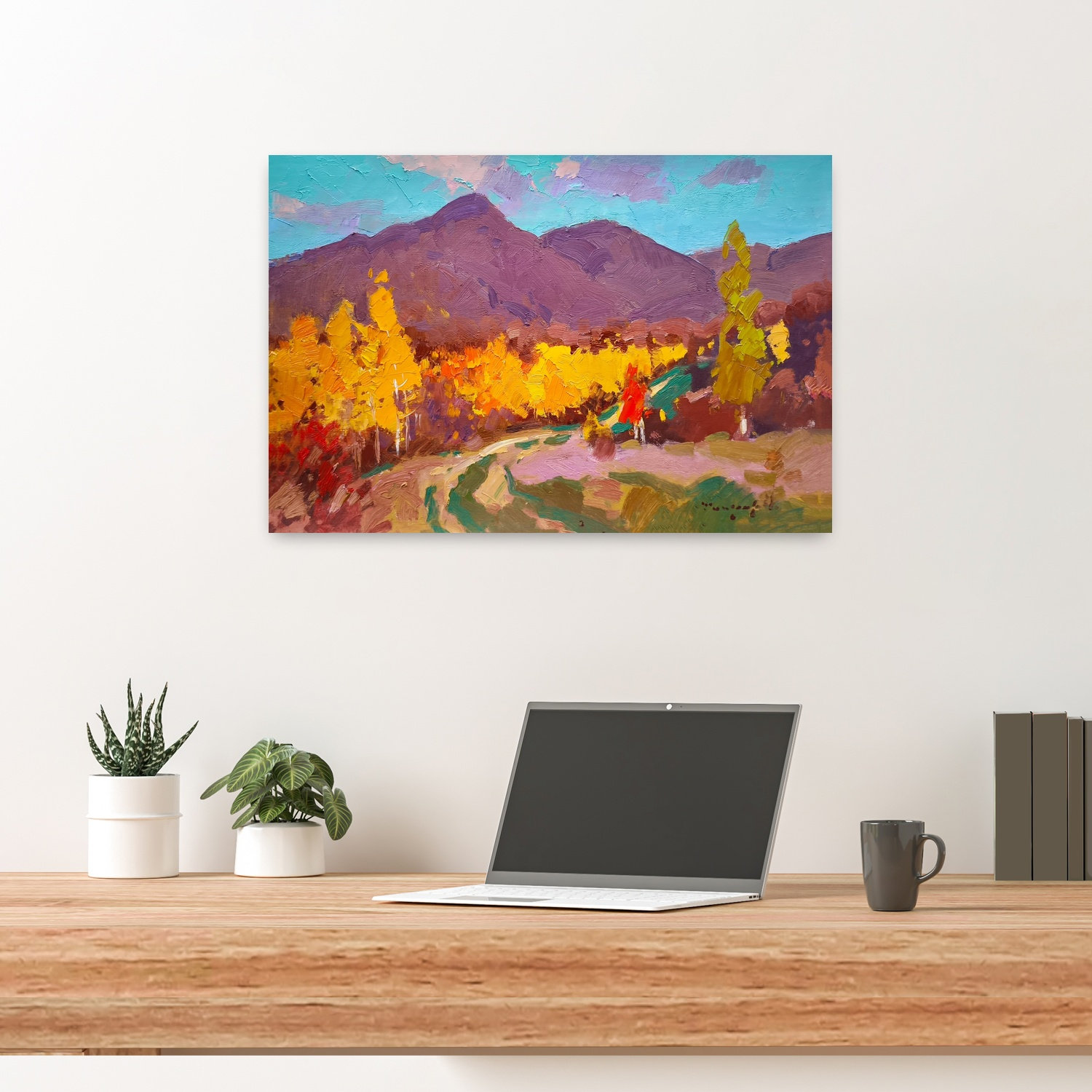 Latitude Run® Contemporary Art Colourful Vibrant Abstract Autumn ...