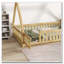 Lit simple en forme de tente, lit tipi avec garde-corps, lattes et porte-1503990509