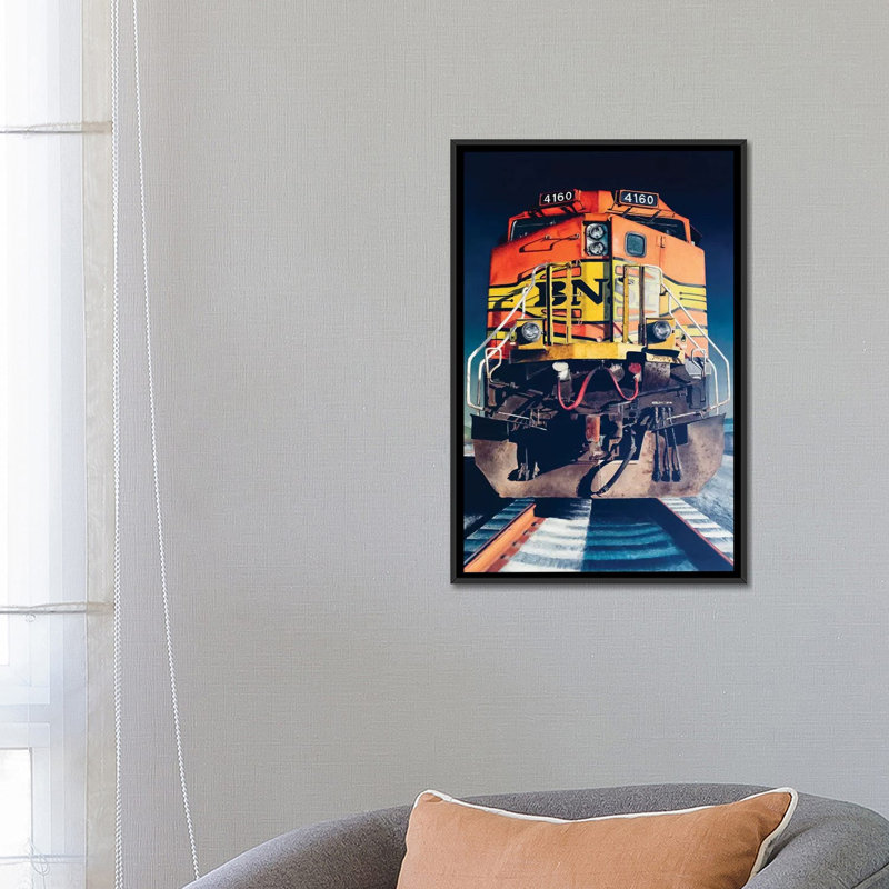 «Diesel», impression sur toile, H 26 po x l 18 po x P 1,5 po, Toile encadrée noire, Pas de tapis