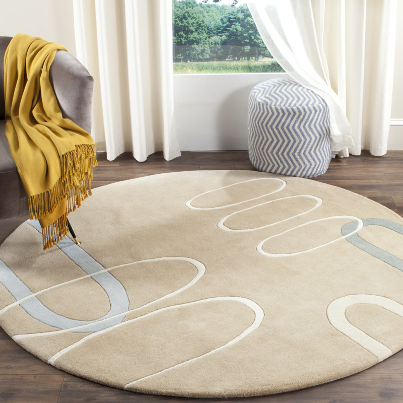Candelo Hand Tufted Wool Geometric Rug, Rectangle 9' x 15'