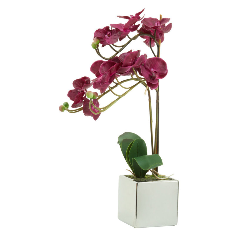52Cm Artificial Flowering Plant in Pot