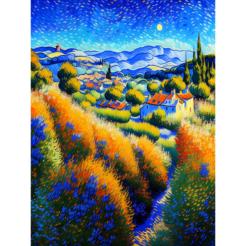 Collines de Provence IV, H 32 po x l 24 po