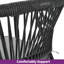 Adila Outdoor Stacking Dining Armchair with Cushion-753022031