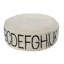 ABC Round Pouf