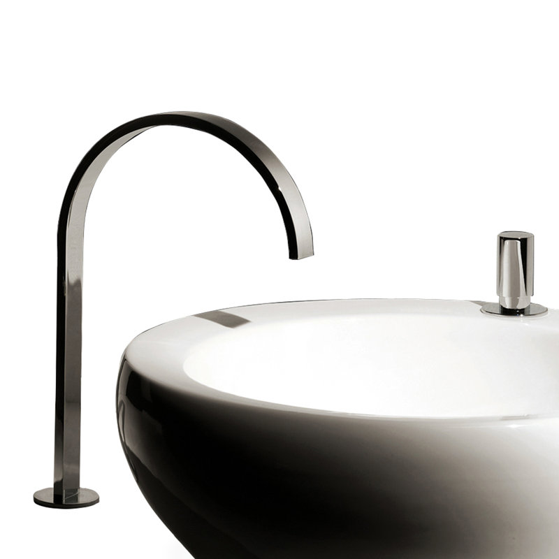 Arch Vessel Sink Bathroom Faucet with Drain Assembly