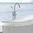 Elegant Freestanding Tub Faucet With Hand Shower. , Metal. 44.73in Depth, 6.39in Width, Height, 9.34lb. Full Body Spray For Enjoyable Bathtub Filler Shower In . D, W, H, Bath Experience