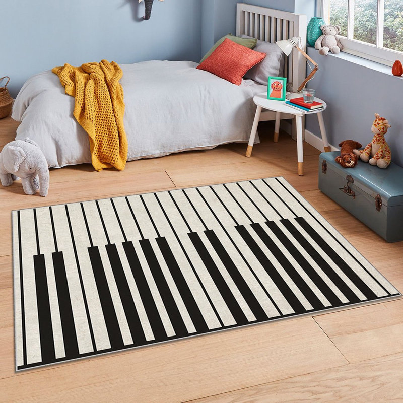 Luxurious Area Rug (2.6 x 4.6 Feet), 100% Polyester, 740 g/m² | Soft Velvet Fabric, Non-Slip Felt Dot Underside, Laminated Sponge for Comfort | Antibacterial, Machine Washable at 30°C | Elegant Home Décor