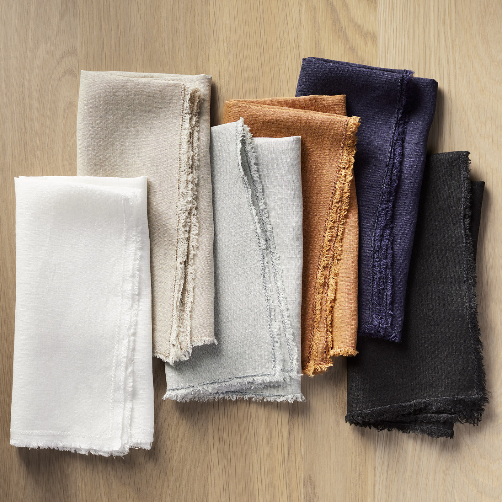 Zadia Reversible Linen Napkin, Natural
