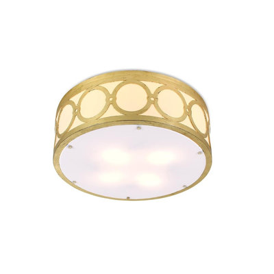 Destin 4 - Light 24'' Shaded Drum LED Flush Mount