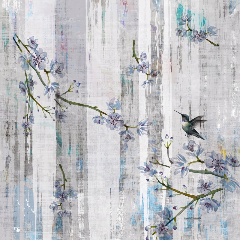 Art mural unique Nicolette Mayer Blossom Fantasia, Rose fressia