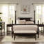 Commode d'appoint en bois massif avec 2 tiroirs - Finition foncée pour la maison en accessoire-91449609