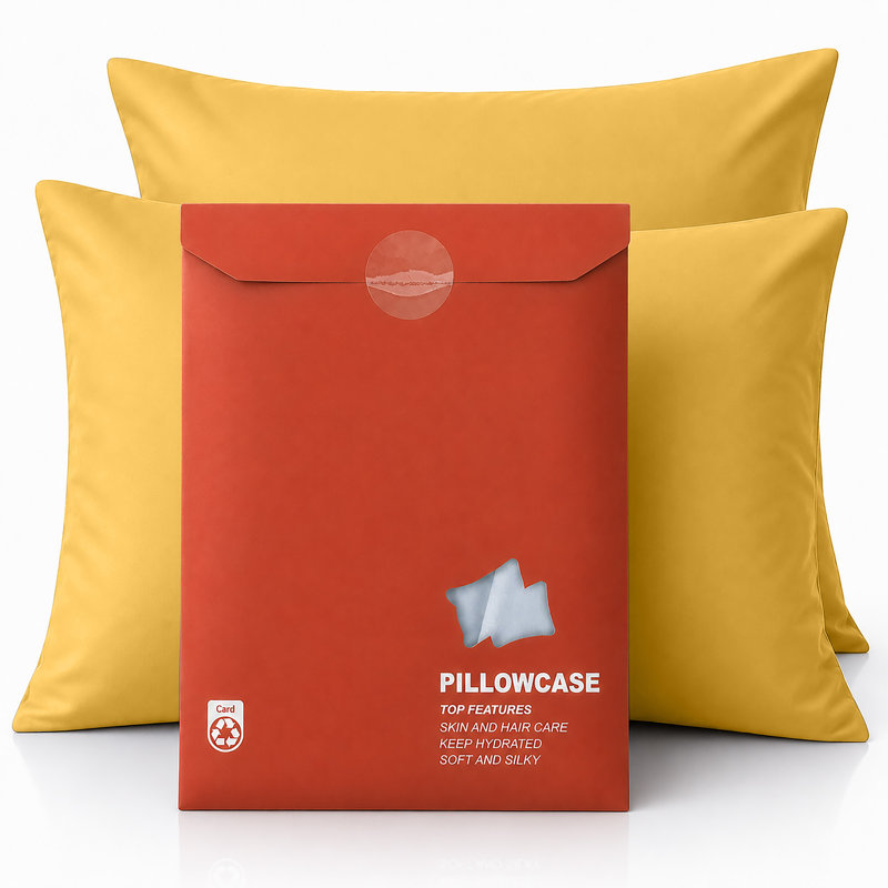 Supersoft Microfiber Pillowcases - Durable, Wrinkle Resistant & Easy Care , Ochre