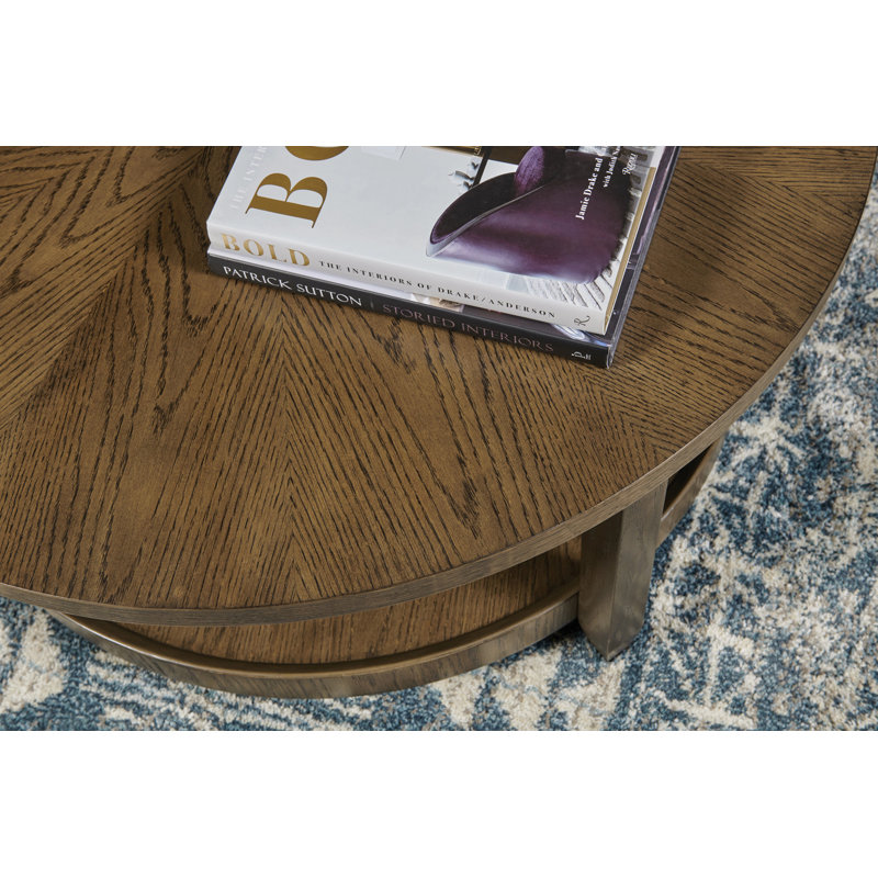 ROUND COFFEE TABLE W/6 CASTERS