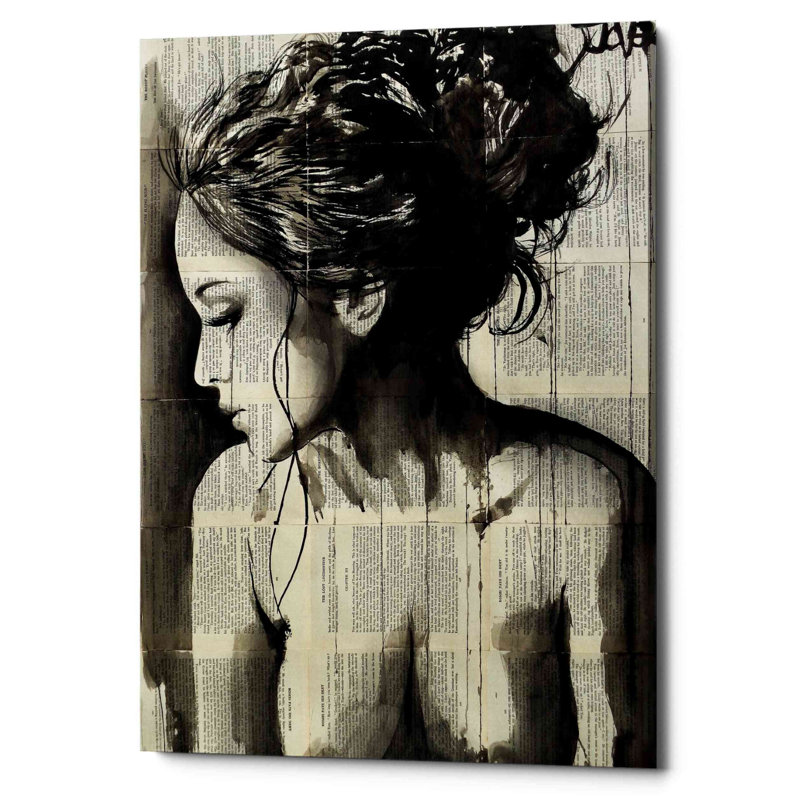 «Dreamer» par Loui Jover, art mural sur toile, H 40 po x l 26 po x P 1,25 po
