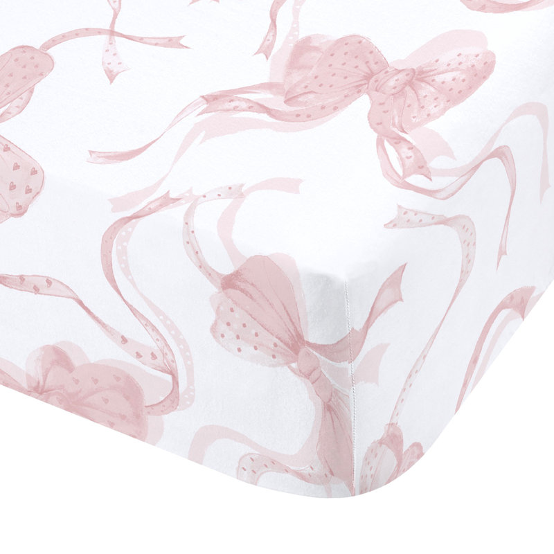Bow Fitted Sheet, Double (4'6)