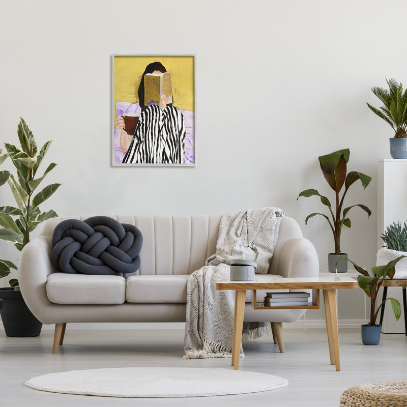 «Ba-129», reproduction de fille au lit sur toile par Design Fabrikken, H 30 po x l 24 po x P 1,5 po