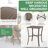 2 - Person Patio Dining Set Square Table with Cushions Included-2029173412