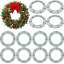 Lot de 12 cadres de couronne en métal vert de 16 pouces, solides anneaux de couronne en fil de fer soudé, cadre et support de couronne pour la fabrication de couronnes à faire soi-même, les loisirs créatifs de Noël et des fêtes.-1127043405