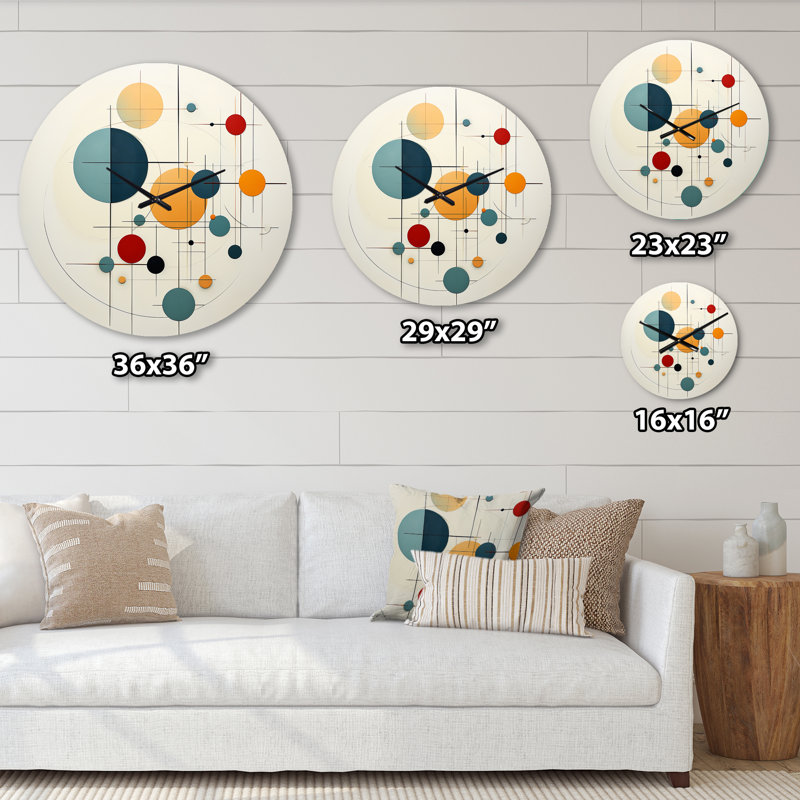 Horloge murale en métal Distant Galaxies, Grand