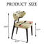 Ensemble de 2 chaises de salle à manger modernes entièrement assemblées en similicuir kaki avec des pieds en bois massif-1531751732-1540734535