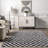 Dominique Abstract Checkered Fringe Area Rug-86514673