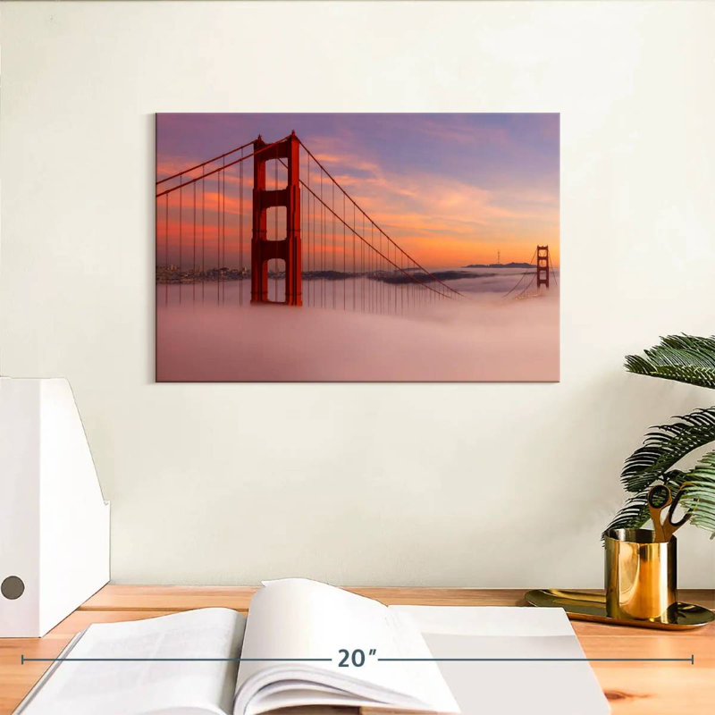Lilie Golden Gate Bridge Clouds, H 8 po x l 12 po