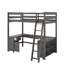 Lit mezzanine double avec bureau, tiroirs et tablettes-1763029085