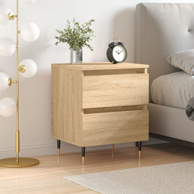 Solley 40cm W Iron Bedside Table