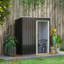 5 X 3Ft Garden Storage Shed With Sliding Door And Sloped Roof Outdoor Equipment Tool-619303600