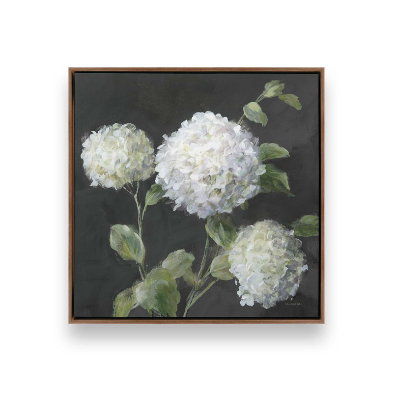 «Summer Simplicity» par Danhui Nai, reproduction d'art sur toile, H 12 po x l 12 po, Cadre flottant, Brun