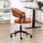 Bryonie Faux Leather Swivel Office Chair-375890463