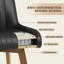 Tabouret de bar pivotant extra large à 360 ° avec siège à ressorts ensachés et base en bois massif-989559414