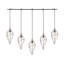 Luminaire suspendu géométrique 5 lumières grappe Luverne-1585683522