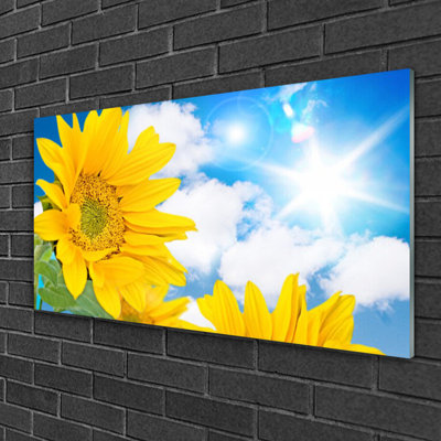 Flowers Floral - Unframed Photograph on Glass