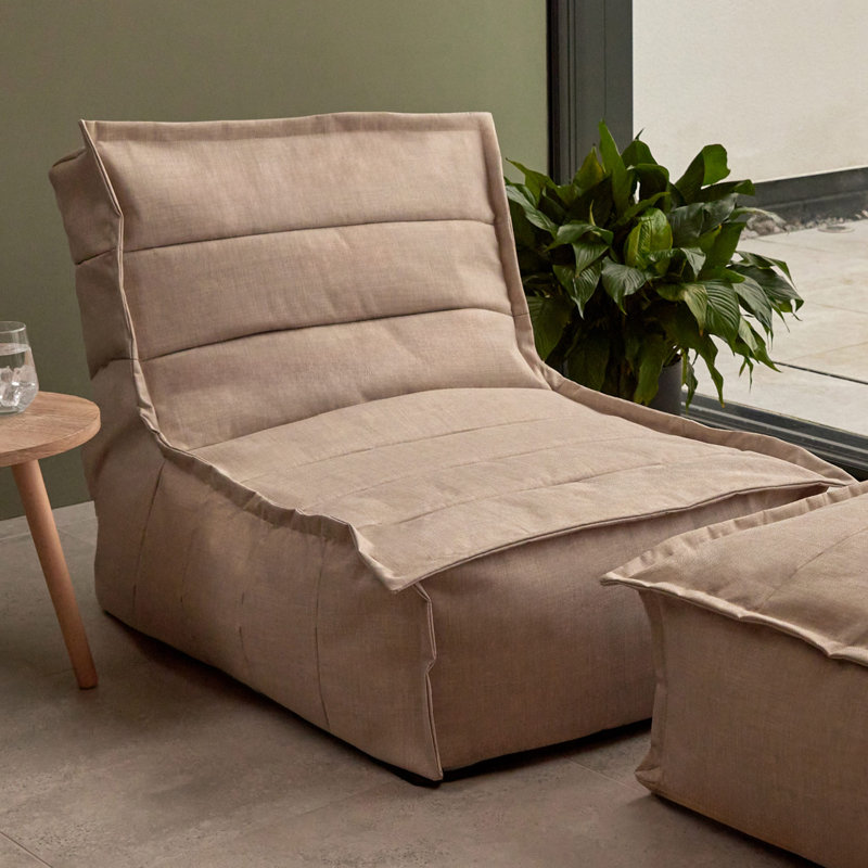 Bean Bag Bazaar Dolce Outdoor Lounger, Beige