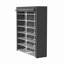 24 Pair Double-row Shoe Cabinet with Roll-Up Door