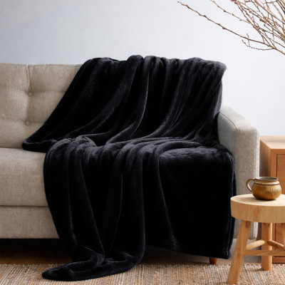 Soft Mink Flannel Fleece Throw Blanket, Reversible Throw For Bed, Couch & Home Décor