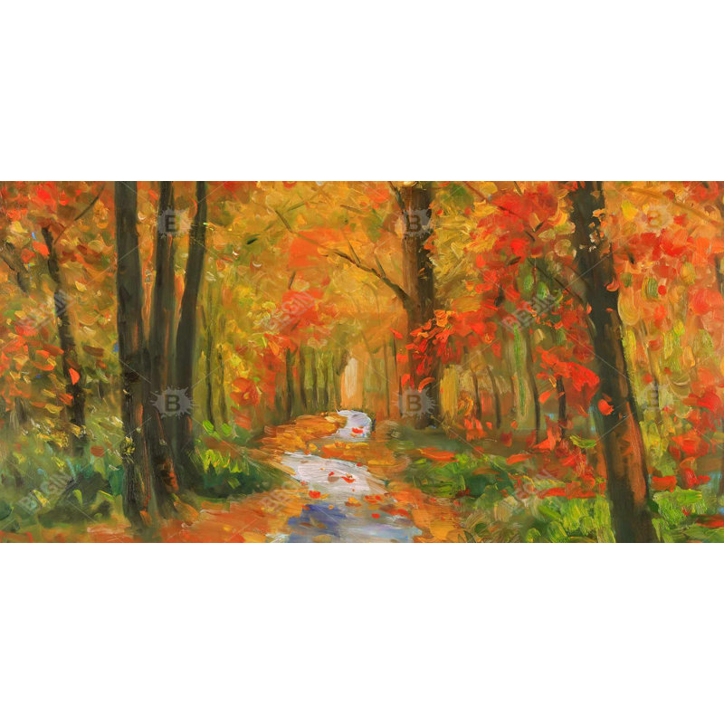 Autumn trail - 15.75"x31.50" Desk mat