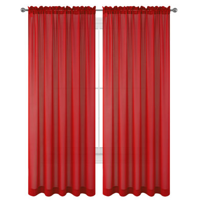 Godbey Sheer Curtain Pair
