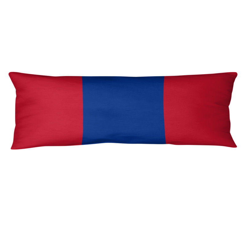 Polyester Medium Pillow, Red/Blue