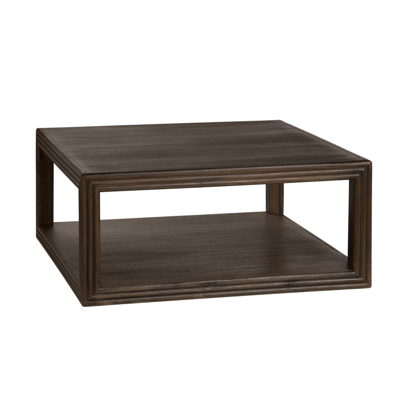 Denali Brown Solid Wood Rectangle Coffee Table_Cocktail Table