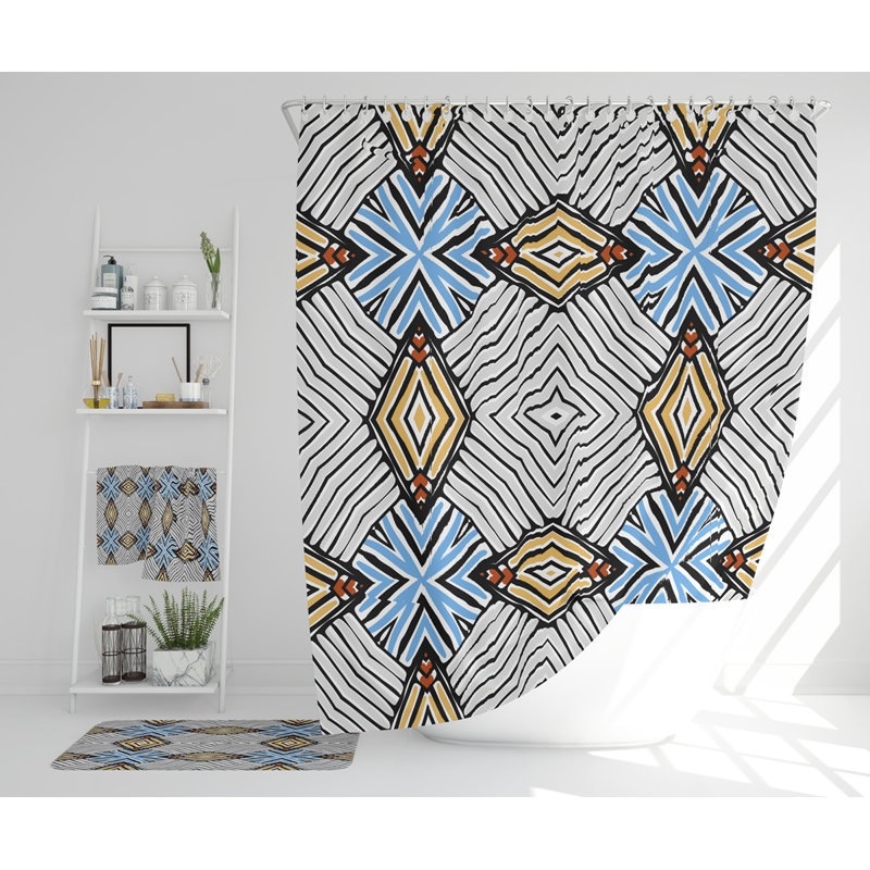 Nayeliz Polyester Shower Curtain Set