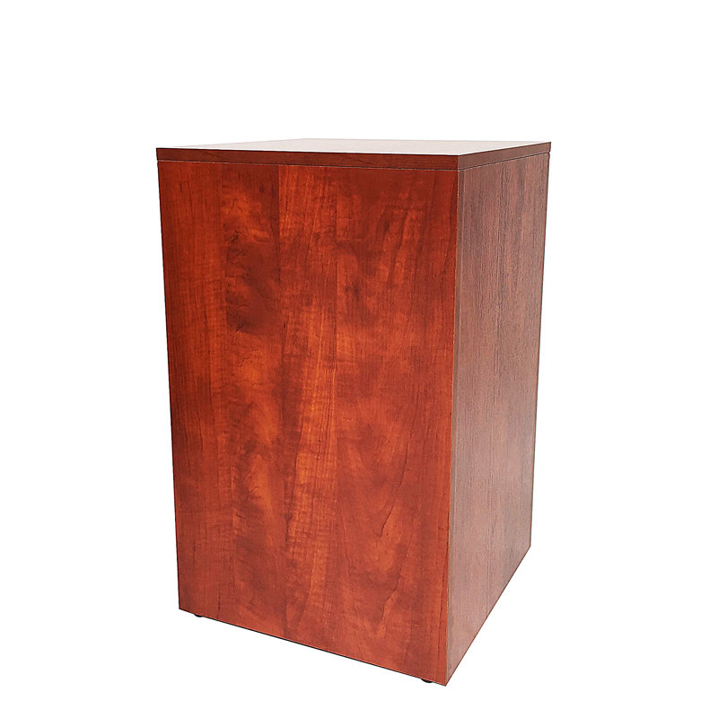 Eber FixtureDisplays 15 X 15 X 24 "Rehaussez votre présentoir en forme de piédestal cubique en noyer pâle pour un produit élégant mettant en vedette le Noyer 15927