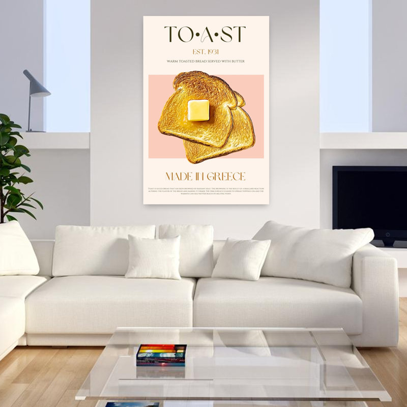 Toast doré rétro classique doré, H 48 po x l 32 po