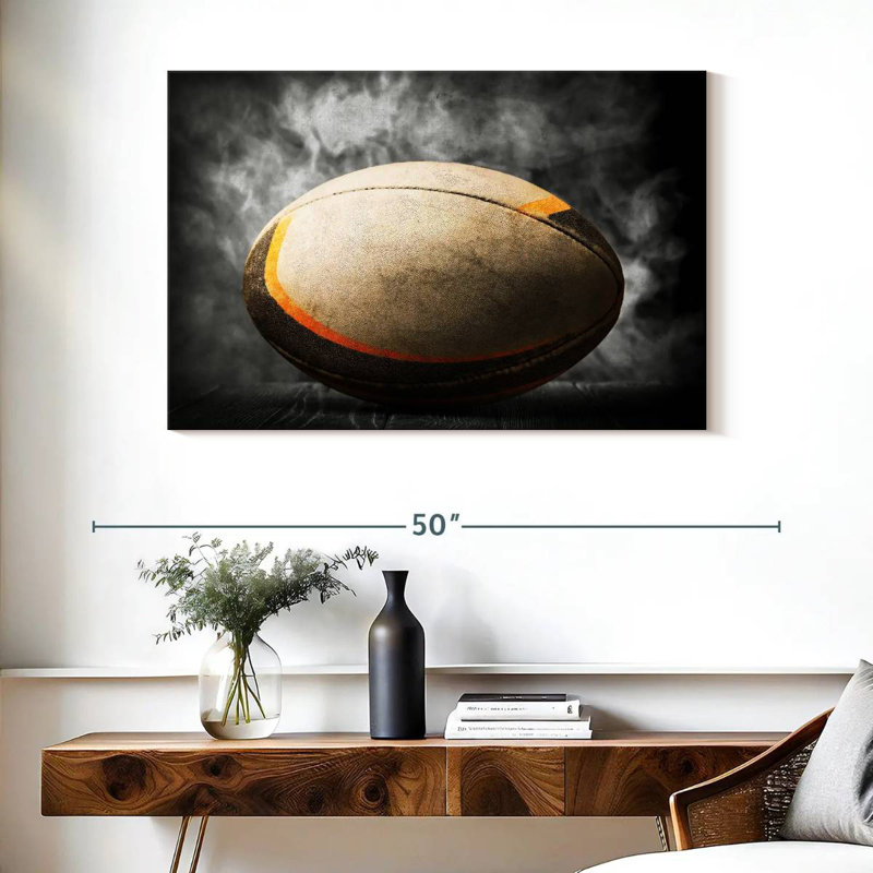 Ballon de rugby Siréci, H 26 po x l 39 po