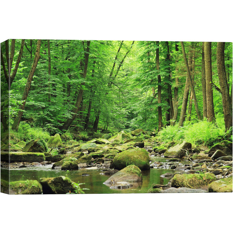 Paysage naturel «Green Forest» sur, H 32 po x l 48 po