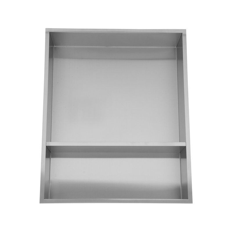 Niche murale en acier inoxydable, Nickel brossé