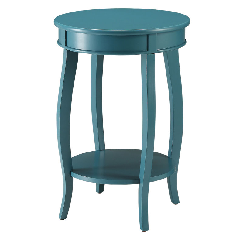Table de bout avec rangement Bouie, Teal, 24.5" H x 18.5" W x 18.5" D